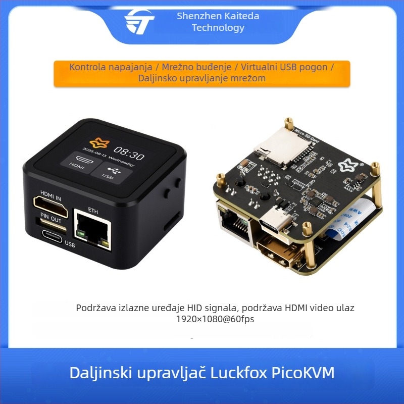 Luckfox PicoKVM daljinski upravljač za IP KVM upravljanje s HDMI, daljinska instalacija