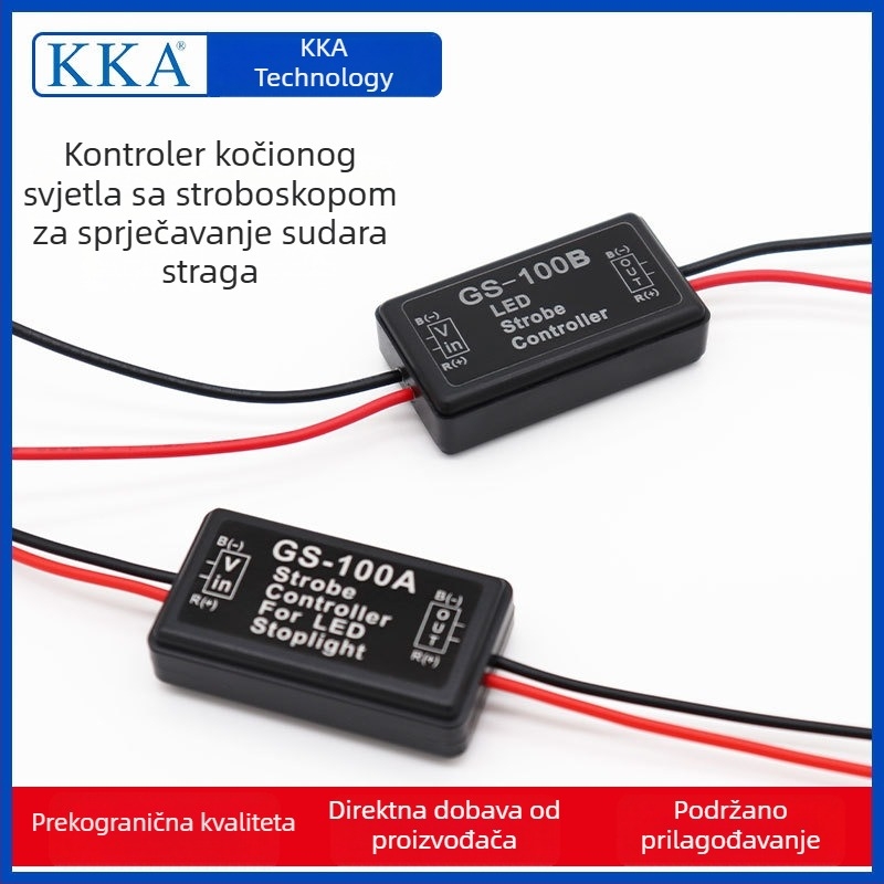 12VGS LED regulator svjetala za rad i LED trake s izmjeničnim lijevim i desnim stroboskopima