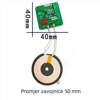 Bežični transmitter PCBA modul za bežično punjenje, 12V ulaz, 15W, za pametne domove