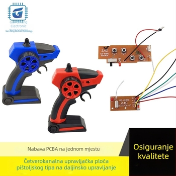 RC automobil u pištolj-stilu, četverokanačna PCB/PCBA, glavna ploča modul za igračku