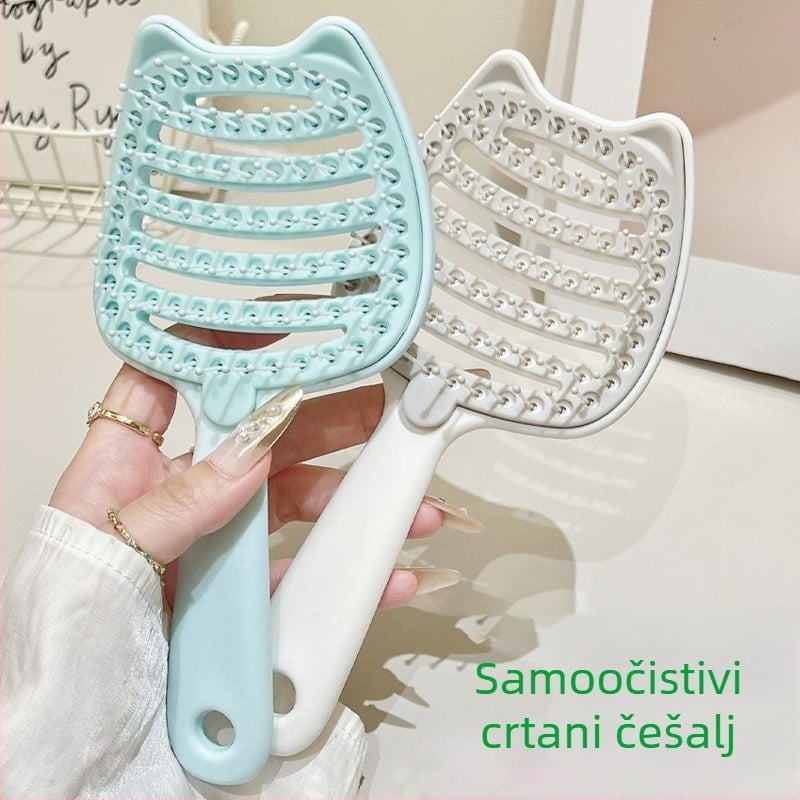 Češalj za kosu u cartoon stilu, pahuljast, samoočistiv i odvojiv, za volumen na tjemenu i ženama