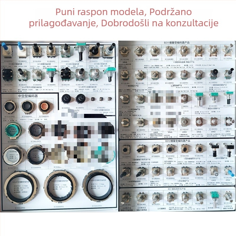 EC56EC43 Veliki šuplji rotacijski enkoder s LCD zaslonom u sredini
