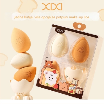 Xixi set kozmetičkih spužvi, 3 komada s držačem za spužvice, mekane i nježne za kožu