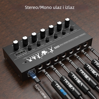 Audio mikser sa 6 i 8 kanala, hub instrumenata, mini kontroler