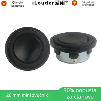 Bluetooth mini zvučnik s okruglim NdFeB magnetom od 28 mm i 1-inčnim full-range zvučnikom