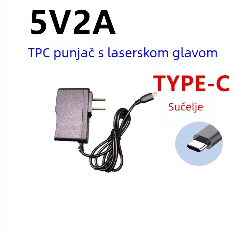 Napajanje 5V/5A/4A/3A/2A s Type-C za Raspberry Pi 5 i LED rasvjetu za biljke, 25W