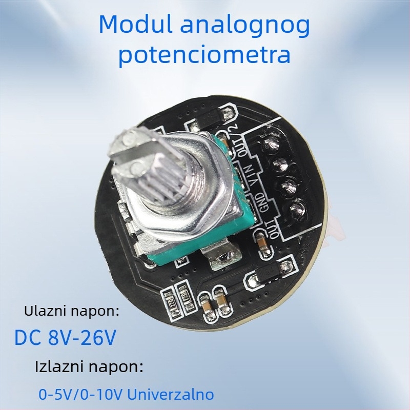 Rotacijski digitalni potenciometar modul s analognim ulazom DC 8-26V i izlazom 0-10V