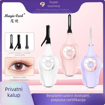 Magic električni uvijač trepavica, grijani, 3-u-1, zamjenjiva glavica četkice