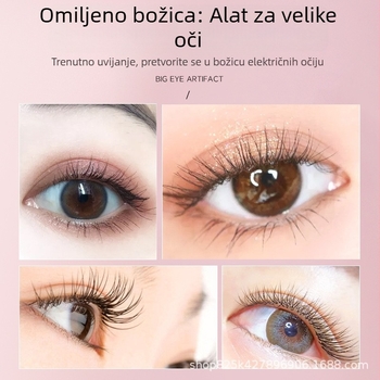 Magic električni uvijač trepavica, grijani, 3-u-1, zamjenjiva glavica četkice
