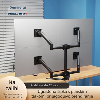 Stalak za četiri monitora na stol, 17–32 inča, podesivi teleskopni arm