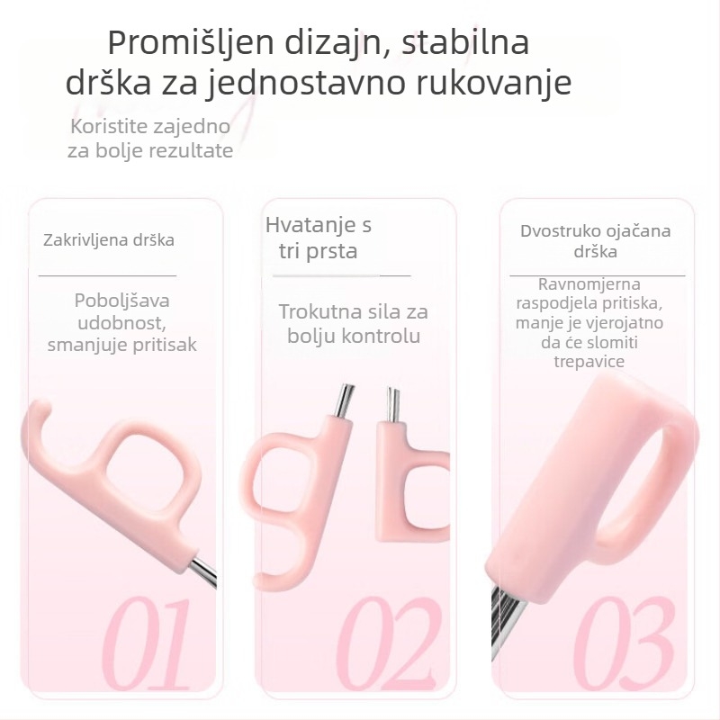 Prijenosni uvijač za trepavice sa širokim kutom, za početnike, bez stiskanja kože