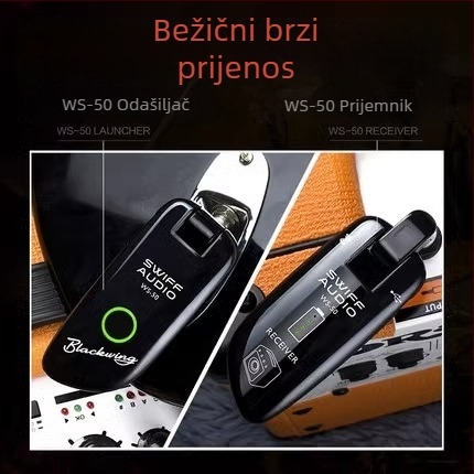 WS50 Bežični pošiljatelj i prijemnik za drvenu električnu gitaru uz Bluetooth
