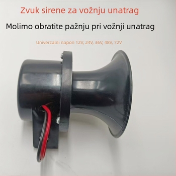 Govorna sirena za vožnju unatrag, 12V/24V, univerzalna za kamione, građevinska vozila i električna vozila
