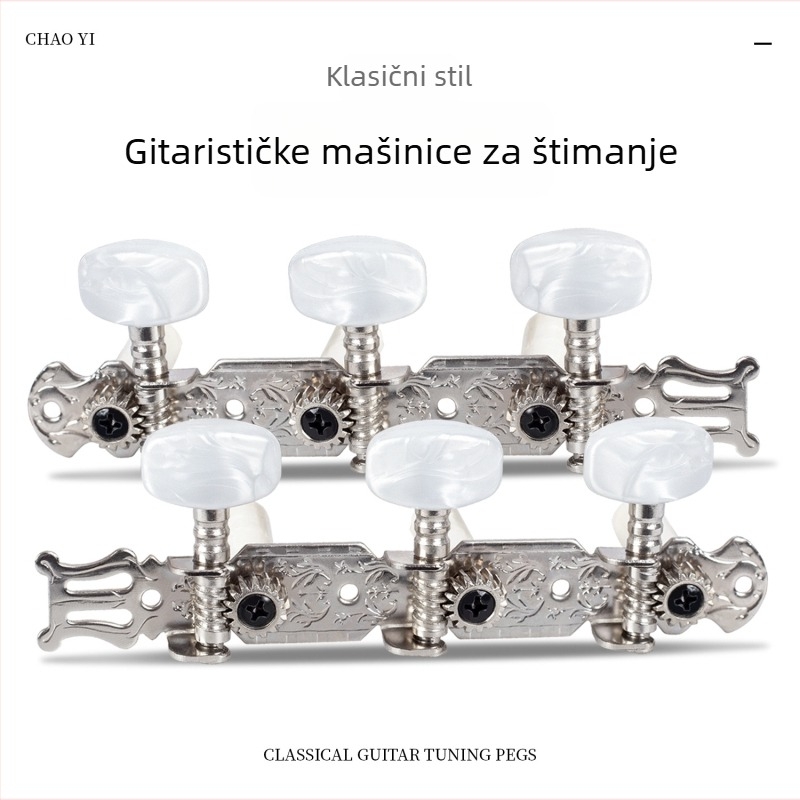 Zlatni kolčići za podešavanje klasične gitare, par vijaka