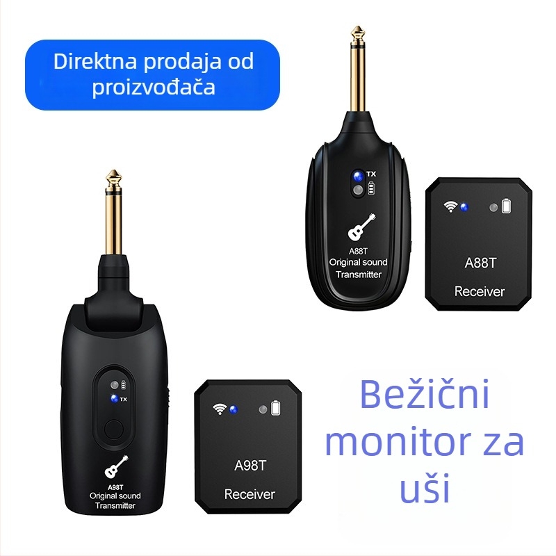 Bežični prijemnik za ušni monitoring gitare i elektroakustičkih instrumenata