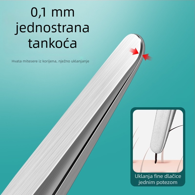 Diguang Ultra-tanke pinze za mitisere s okruglim vrhom – profesionalni precizni ekstraktor komedona (nerđajući čelik)