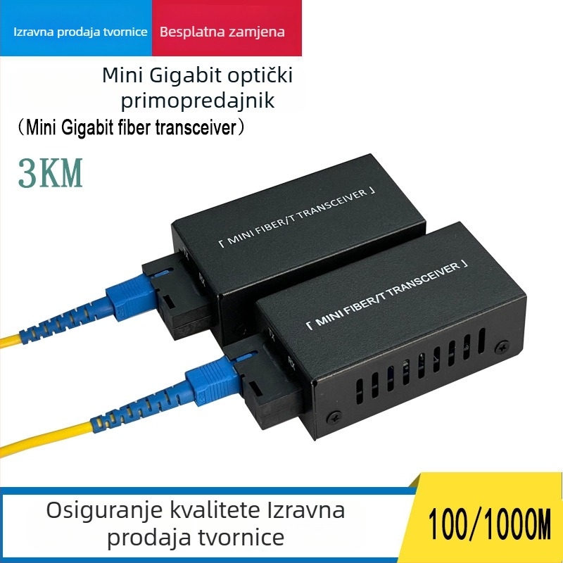 Mini gigabitni optički transceiver za jednovlakno vlakno s SC konektorom