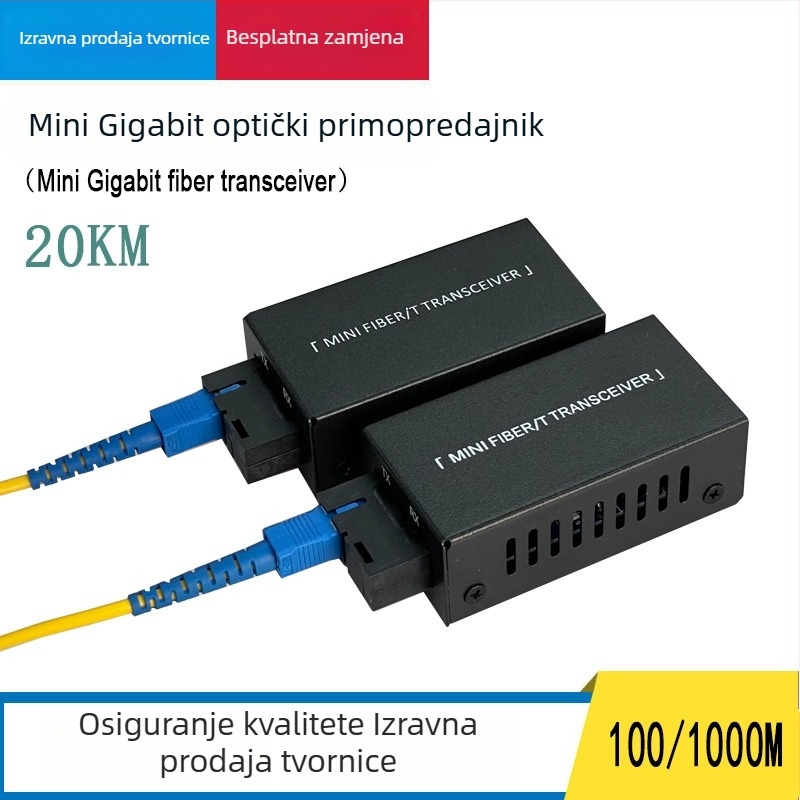 Mini gigabitni optički transceiver za jednovlakno vlakno s SC konektorom