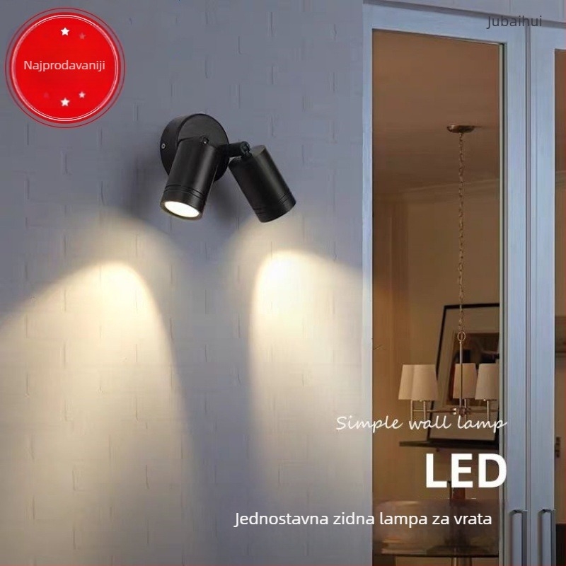 Vanjska zidna svjetiljka za poslovne i hotelske natpise, vodootporan usmjeren reflektor za reklamu i osvjetljenje zida