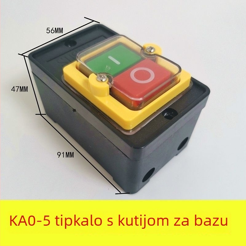 Vodootporan startni prekidač KA-5M/5H 380V/220V, univerzalan za stolnu bušilicu i stroj za rezanje