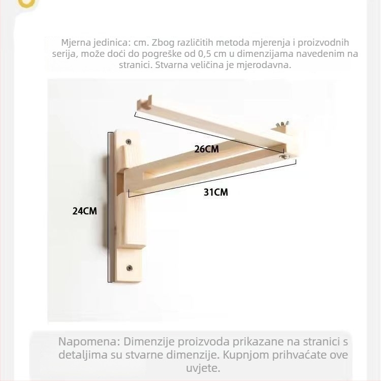 Skandinavska zidna lampa sa prekidačem, bez bušenja, proširiva, sklopiva, rotirajuća, zidni dizajn uz krevet za goste