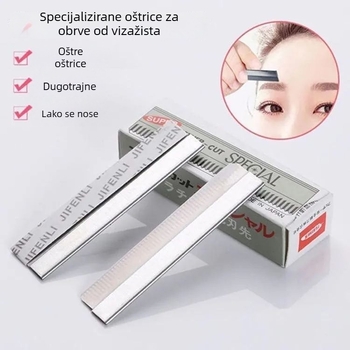 Ženska britvica za oblikovanje obrva – oštra, sigurna britvica za obrve za početnike i makeup umjetnike