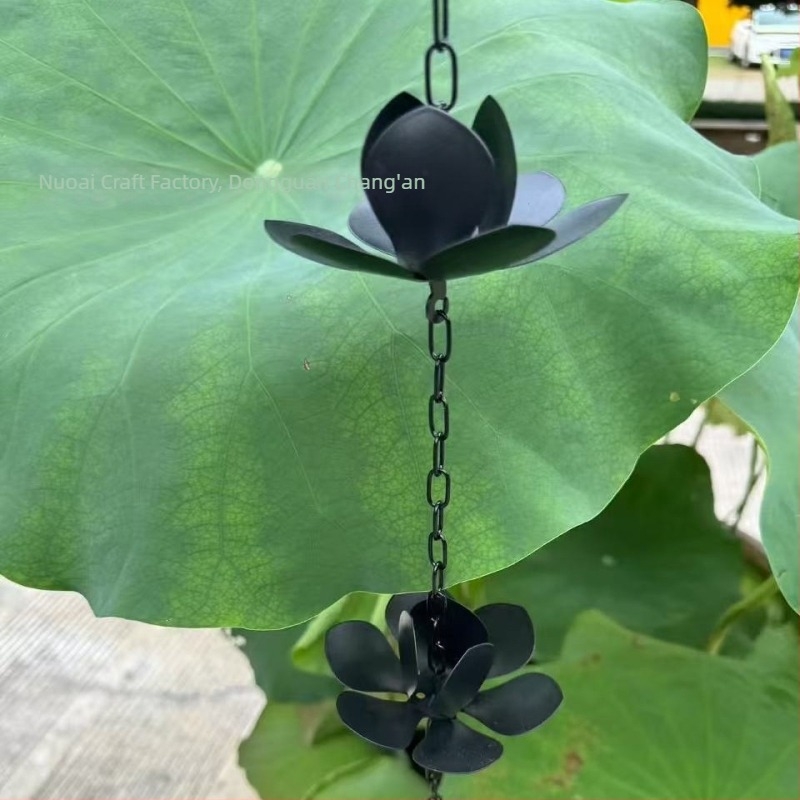 Lotus lanac za kišu za ukrašavanje vrta, vila u kineskom stilu, Zen dvorište hrama