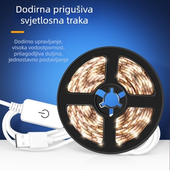 Vodootporna LED traka 2835 USB, visoka svjetlina, mekani tok svjetla, unutarnje pozadinsko osvjetljenje televizora i dekoracija