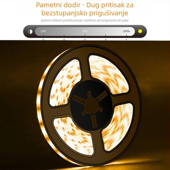 Vodootporna LED traka 2835 USB, visoka svjetlina, mekani tok svjetla, unutarnje pozadinsko osvjetljenje televizora i dekoracija