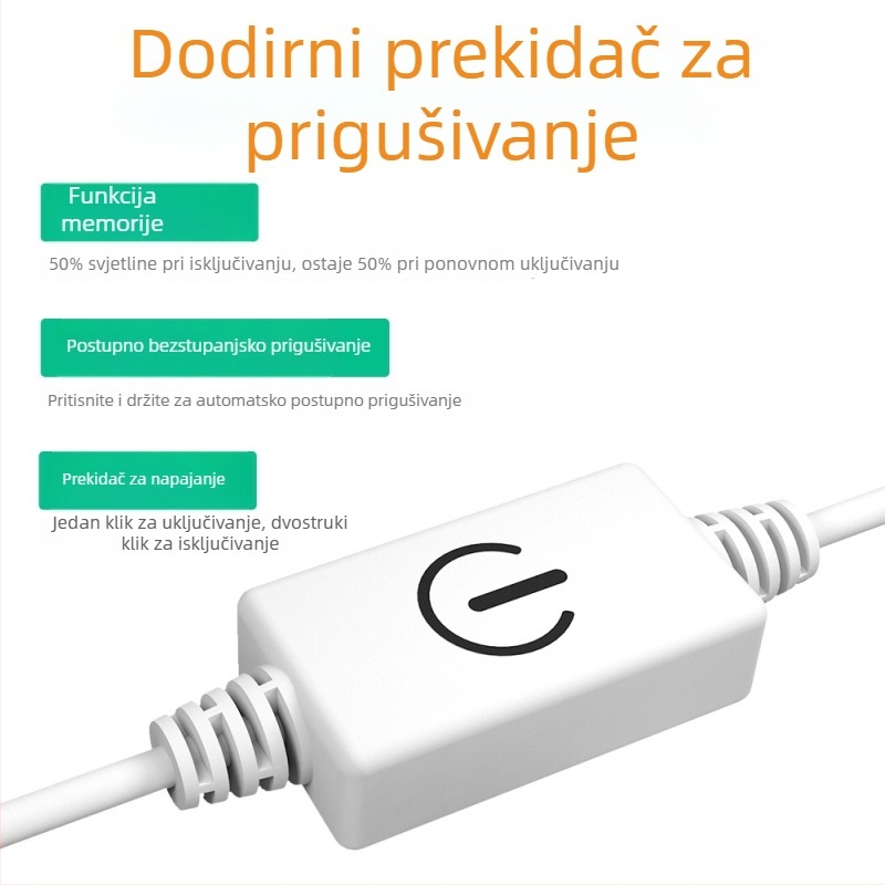 Vodootporna LED traka 2835 USB, visoka svjetlina, mekani tok svjetla, unutarnje pozadinsko osvjetljenje televizora i dekoracija