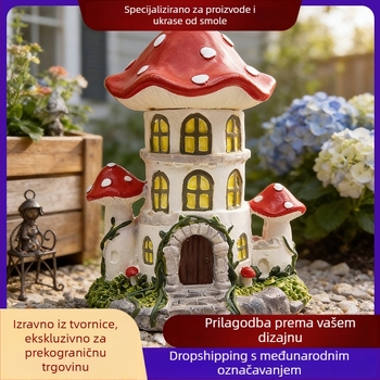 Dekorativni predmet od smole za stolove, vanjske vrtove i mikro pejzaže
