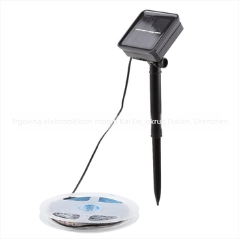 Solarna LED traka za vanjsku upotrebu, vodootporna, dužina 5 m, 150 LED, višebojna