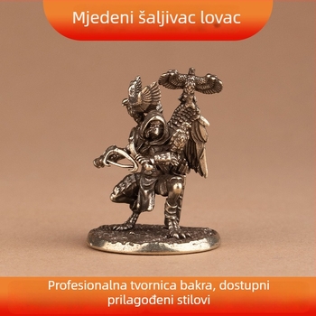 Latunska stolna dekoracija – klaun lovac, kreativni dizajn