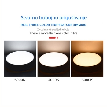 LED plafonjera za kupaonu i balkon, vodootporna i otporna na vlagu, rasvjeta u nuždi, inteligentan mikrovalni senzor