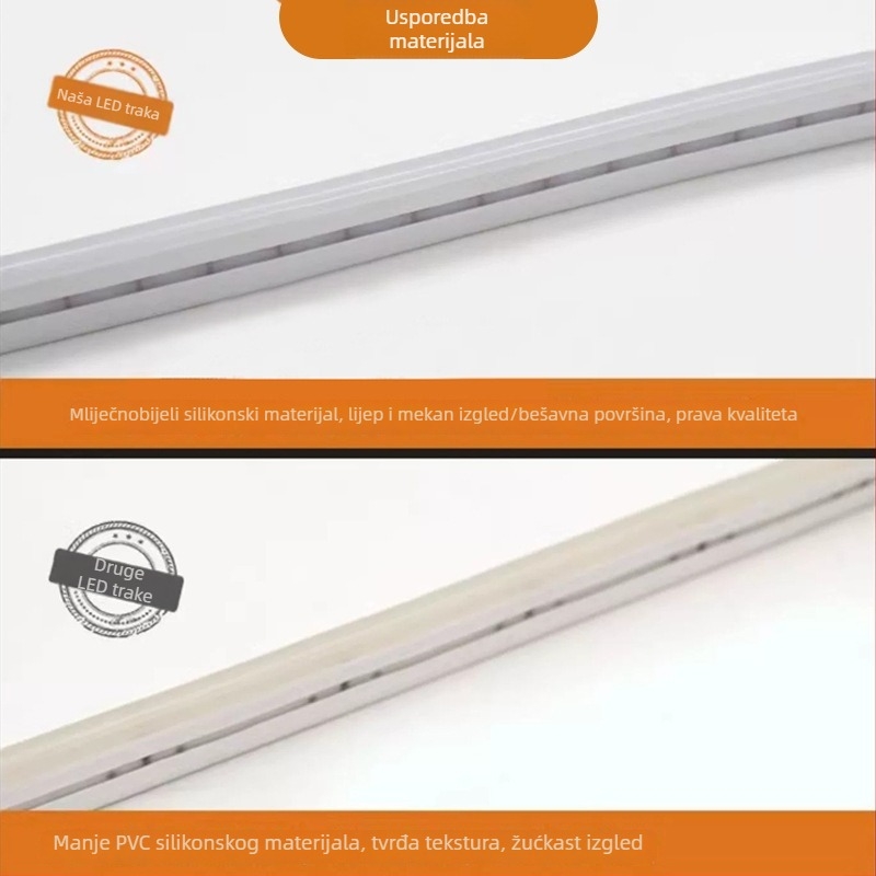 Prilagođena LED traka za dom, 5V USB, fleksibilna silikonska neonska traka