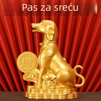 Metalna figurica psa kineskog zodijaka, talisman sreće, kućni dekor i poklon za ured