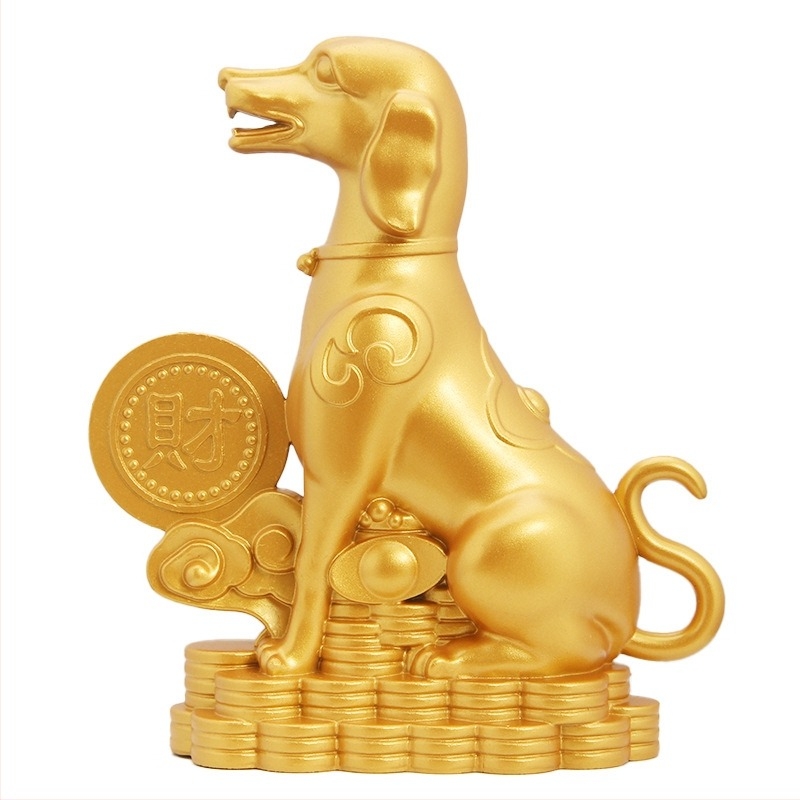 Metalna figurica psa kineskog zodijaka, talisman sreće, kućni dekor i poklon za ured
