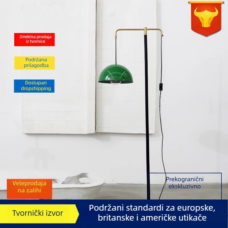 Postmoderna podna svjetiljka od mramora i željeza za dnevni boravak, kut kauča – dekorativna skulpturalna svjetiljka u dizajnerskom stilu