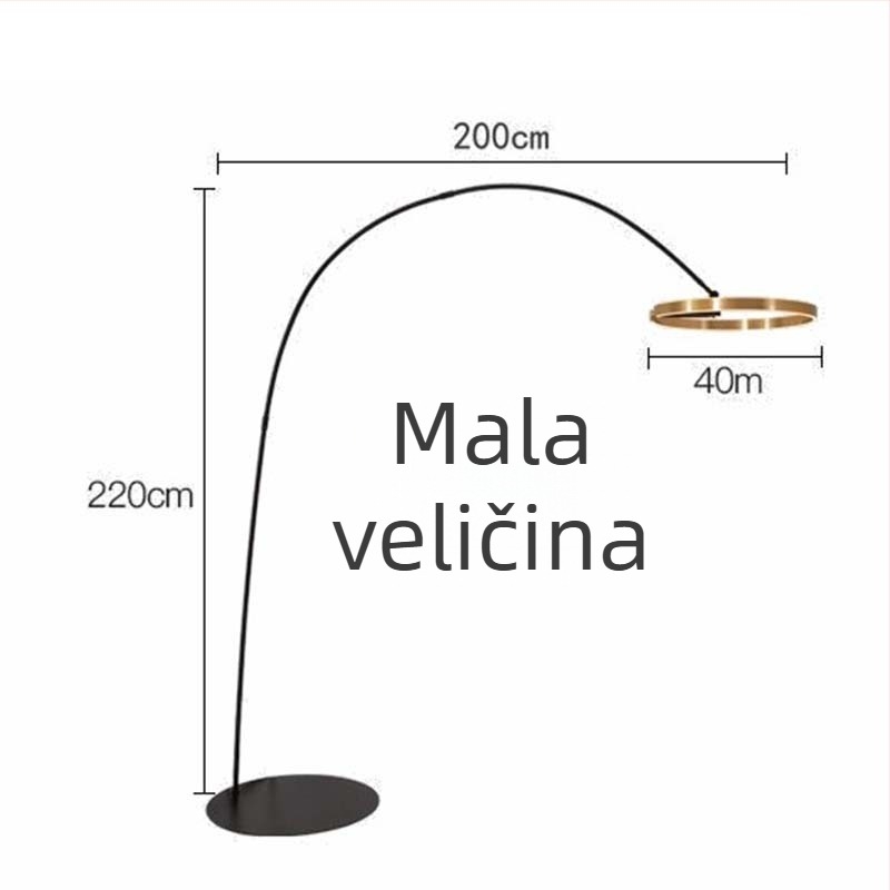 Nordijska minimalistička postmoderna stojeća lampa s ribolovnim motivom za spavaću sobu i dnevni boravak