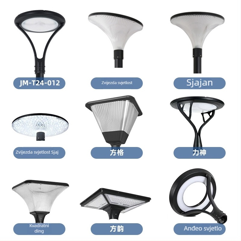 Solarne vrtne lampe za vanjsko osvjetljenje, 3 m visok stup, IP65 vodootporan