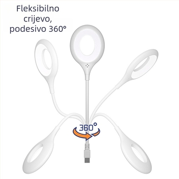 Noćna lampica s upravljanjem glasom, prijenosna za studentski dom, zaštita očiju, pametna lampica sa glasom, mini lampica