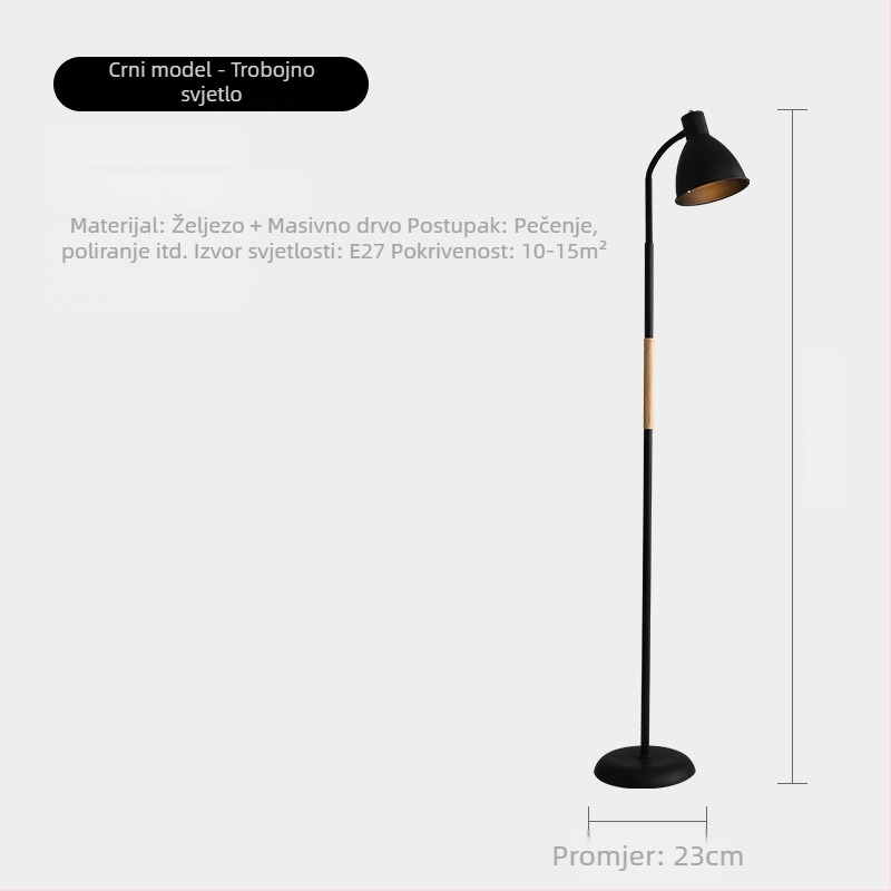 LED podna svjetiljka za dnevni boravak, spavaću sobu i ured — atmosfera osvjetljenje u Ins stilu uz krevet