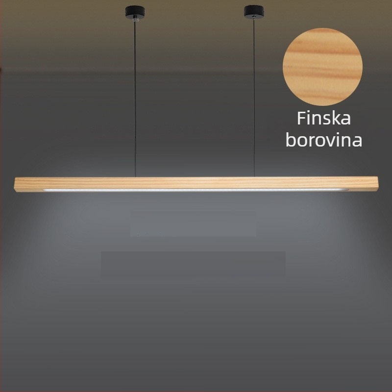 Japanski stil LED duga viseća svjetiljka od masivnog drveta za bar, ured, čajnu sobu i blagovaonu