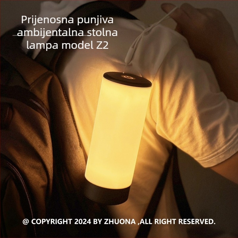 Noćna LED lampica za čitanje uz krevet, dekorativna stolna lampa za spavaću sobu, dodirno upravljanje, rasvjeta s atmosferom