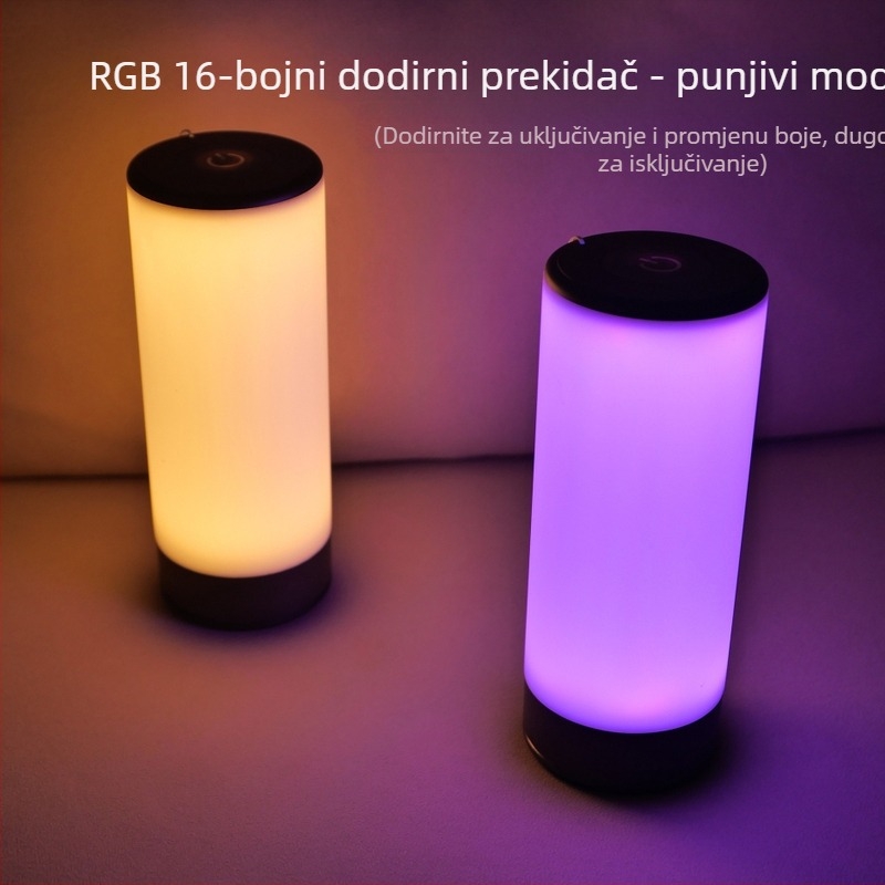 Noćna LED lampica za čitanje uz krevet, dekorativna stolna lampa za spavaću sobu, dodirno upravljanje, rasvjeta s atmosferom