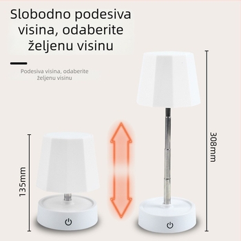 Novi model stolne lampe za zaštitu očiju sa dvostrukom uporabom, LED noćna svjetiljka i izvučiva lampica za čitanje u studentskoj sobi