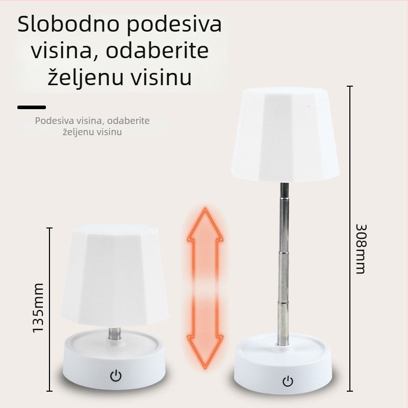 Novi model stolne lampe za zaštitu očiju sa dvostrukom uporabom, LED noćna svjetiljka i izvučiva lampica za čitanje u studentskoj sobi