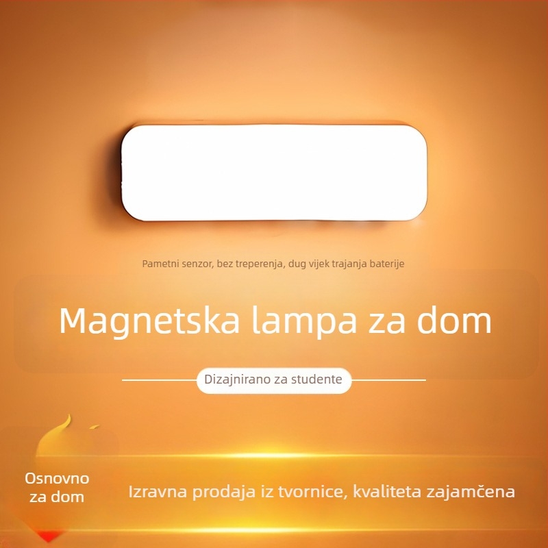 Potpuno automatska ultra jaka noćna svjetiljka za WC, hodnike i domove s detekcijom pokreta, USB napajanjem i punjiva