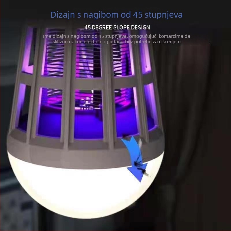 LED lampa protiv komaraca s E27 utičnicom – dvostruka upotreba: osvjetljenje i fizički repelent za dom