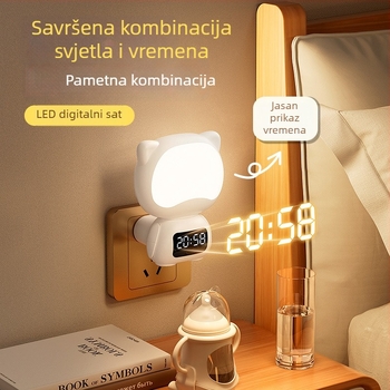 Daljinski upravljana noćna lampica za spavaću sobu, zaštita očiju, stolna lampica na noćnom ormariću s ugrađenom baterijom